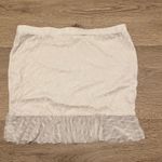 Brandy Melville White Mini Skirt Photo 2