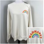 Madhappy  Unisex Prism Capsule White Sweatshirt Rainbow Graphic Large NWT Photo 1
