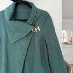 Chic Forest Green Women's Trench Coat Size M Photo 1