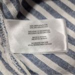 Orvis Linen Blend Womens XL Shirt Blue Striped Coastal Nautical Boat Beach Photo 3