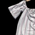 LeShop Boho Peasant Off Shoulder Tunic/Dress White Size M Photo 8