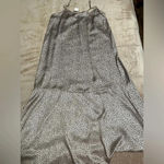 Jade and Jane Leopard Satin Slip Dress Size Large NWT Tan Photo 1