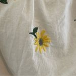 Forever 21 + White Embroidered Sunflower Baby Doll Tiered Sun Dress Size 1X Photo 2