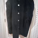 Celebrity Pink  Black Corduroy Button Front Pinafore Dress Jumper Size M Photo 3