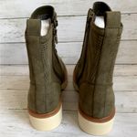 MIA NWT  Women's Havenn Lace-Up Chunky Sole Booties in Olive Green Photo 4