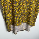 LuLaRoe NWT Irma Printed Hi-Low Tunic Yellow & Purple Size Medium Photo 2
