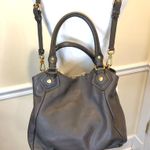 Marc Jacobs Grey Leather Top Handle Crossbody Women’s Workwear Satchel Tote Photo 3