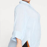 Universal Standard  Flowy 3/4 Sleeve Button Up Top Size Large Photo 0