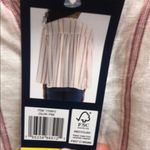 Splendid 105.  White and pink Boxy 3/4 Sleeve Blouse Photo 2