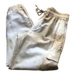 Prómesa Promesa Beige White Tie Dye Cargo Jogger Pants Drawstring Women's Size Small Photo 5