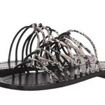 Ted Baker London Teppo Black and Snake Strappy Slide Sandals Women’s Size 10 Photo 0