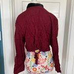 Houndstooth Cropped Red Top Photo 3