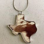 Boutique Western Texas Cowhide Necklace Photo 0