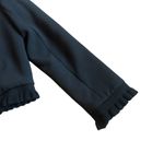 Sandro  Cropped Length Zip-Down Blazer Jacket Office Professional Size 36 Small Photo 8