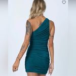 LIONESS  princess Polly green asymmetrical one shoulder mini ruched dress Xxs Photo 4
