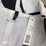 T Tahari  Tokyo Rose Calypso Floral Trench Coat Black White Pink Small Photo 10