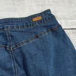 Almost Famous  Button Front Dark Wash Size 7 Denim Skirt Photo 9