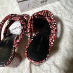 Rebecca Minkoff Size 9M Red Floral Amandine Strappy Sandals Heels Coastal Resort Photo 10