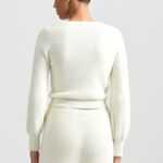 Molly Bracken LA MAISON x Cream Ribbed Cutout Crewneck Sweater Women’s Size XL Photo 2