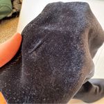 Vintage Black Velvet Mid Calf Sock Boots Women’s 8 Fall Classic Heels Photo 3