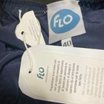 NEW Flo Navy Blue High Waisted Velvet Velour Wide Leg Trousers Pants Size US 10 Photo 4