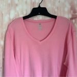 Russell Athletic  Pink Long Sleeve V Neck T Shirt Photo 1