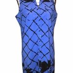 New York & Company Shirt Dress Blue Size Small Floral Print NWT Office Casual Photo 0