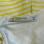 ZARA  yellow and white striped mini dress in size medium Photo 5