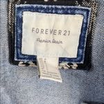 Forever 21  Y2K Denim jacket with Southwest patterned sleeves size small Photo 1