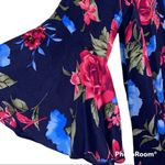 JODIFL  medium women’s long bell sleeve hi low floral dress with side pockets Photo 2