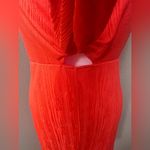ZARA orange sleeveless vneck front knotted mini dress Photo 3