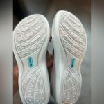 Bzees Disco Beige Strappy Wedge Heels Sandals Stretch Woven Slides Wms 9.5 Silver Photo 5