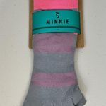 TOESOX Minnie Sport Toe Socks Gray & Pink Size Large 11 Photo 0