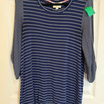 cupio  Striped Tunic Top 3/4 Sleeve‎ Casual Everyday Comfort Blue White M Photo 0