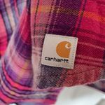 Carhartt Pink Flannel Pintuck Top Large Photo 4