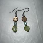 Dangle Freshwater Pearl Disc Earrings Photo 4