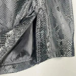 Juicy Couture  Short Skirt Snake Skin Pattern Black Box Pleat‎ Size 1X Mini Rock Photo 5