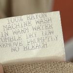 Johnny Was VTG  Collection Maxi Dress L Rayon Embroidered Boho Made in USA Tan Photo 8