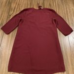 Tobi bell sleeve shift sheath knee length 3/4 Sleeve dress burgandy dress S Photo 9
