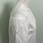 Theory  Top Icon Shirting Off Shoulder Blouse White Cotton Shirt Small Photo 3