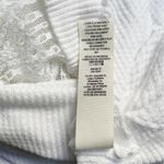 Free People  Spring Valley Thermal Tee Lace Inset Oversized Raw Hem Size Small Photo 9