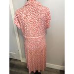 Vintage D.J. Summers Button front floral dress short sleeve Large L Pink Photo 6