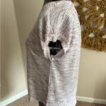 Bobeau  Multicolor V-Neck Short Sleeve Top Photo 2