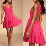 New Lulus Magenta Tie Photo 0