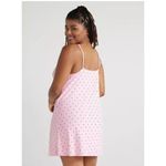 Joyspun Womens Lace Trim Knit Chemise Pink Sz 2X Photo 1