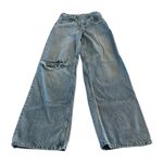 frame denim Frame High N Tight Wide Leg Jeans in Bilson Rips size 25 Photo 2