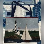 Handmade  16.5”x12” Tote Bag Tapestry Warren Kimble "Coastal Breeze" Placemats Photo 3