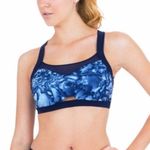 Love Of Ballet “Francoise Floral” Racerback Sports Bra L – Black Marble Blue Size M Photo 1