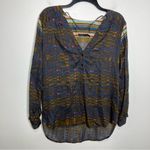 prAna  Elsie multicolored top v-neck size medium‎ Photo 3