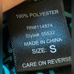 Ro & De - Cross Front Blouse Black with Blue Raindrop‎ Design High Low Hem Size S Photo 7